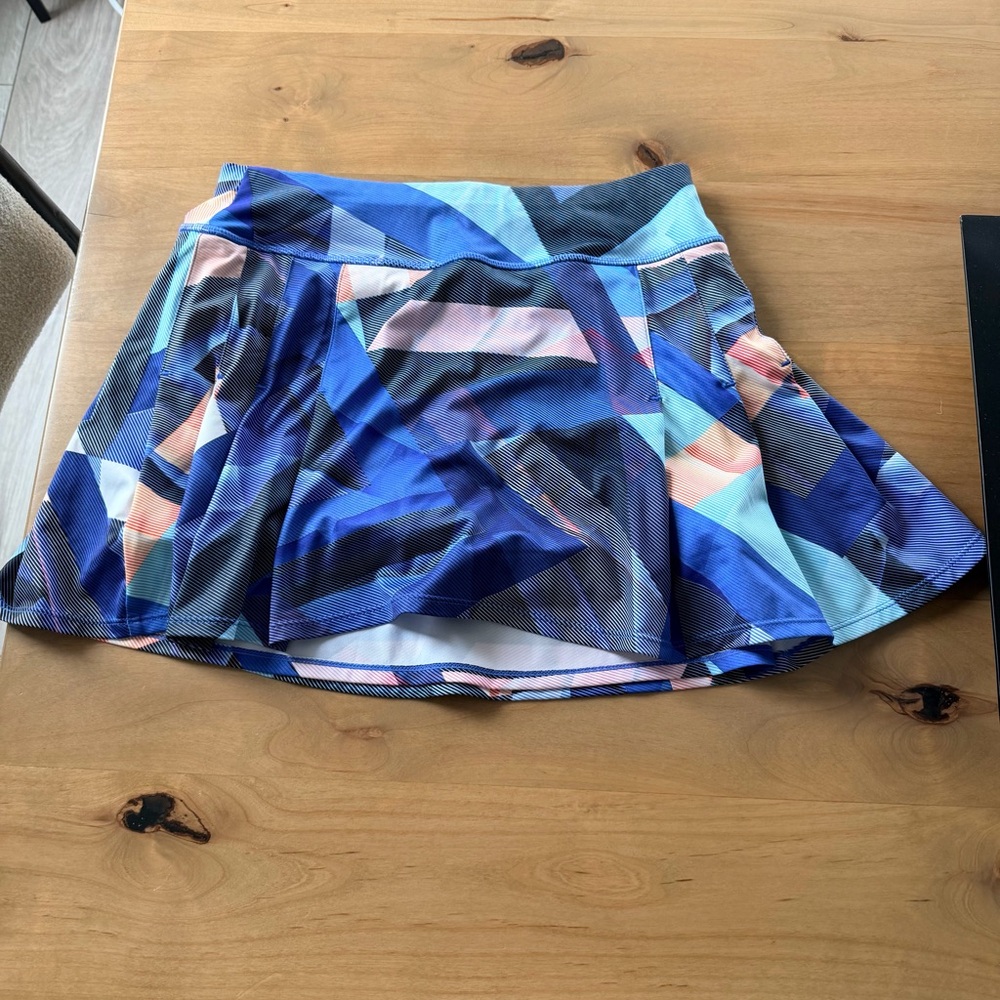 Athleta Geometric Blue Women's Skirt